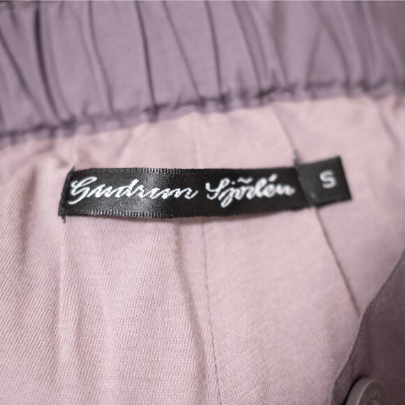 Gudrun Sjoden Purple Balloon Cargo Jogger Pants Utility 100% Cotton SZ S NWOT - Picture 4 of 5
